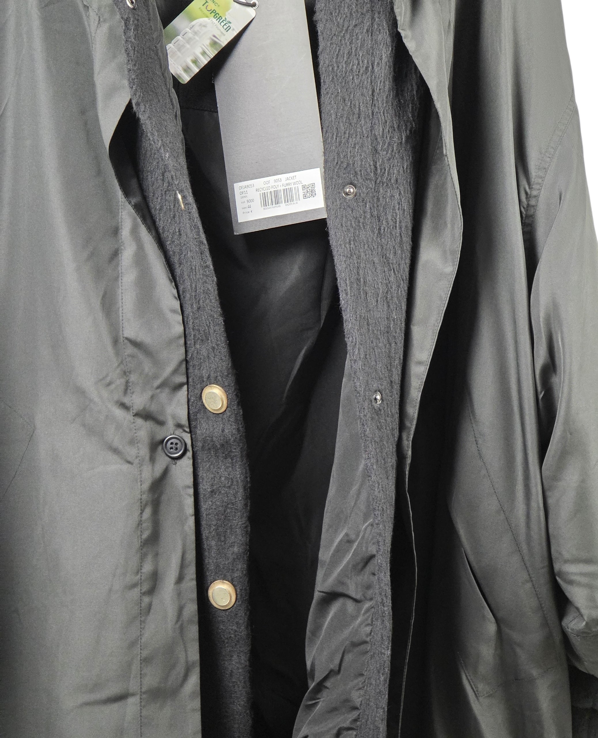 Oof wear jas nieuw oversized regen winter duffe coat relaxed fit zwart xl xxl tweedehands dames designer