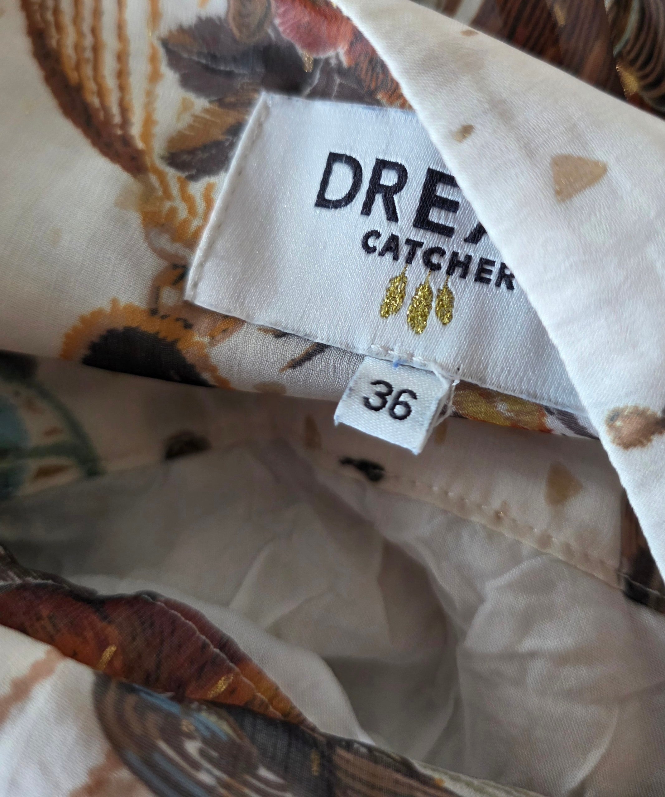 Dream catcher set rok en blouse boho ibiza resortwear xs s 34 36 pre-loved designer