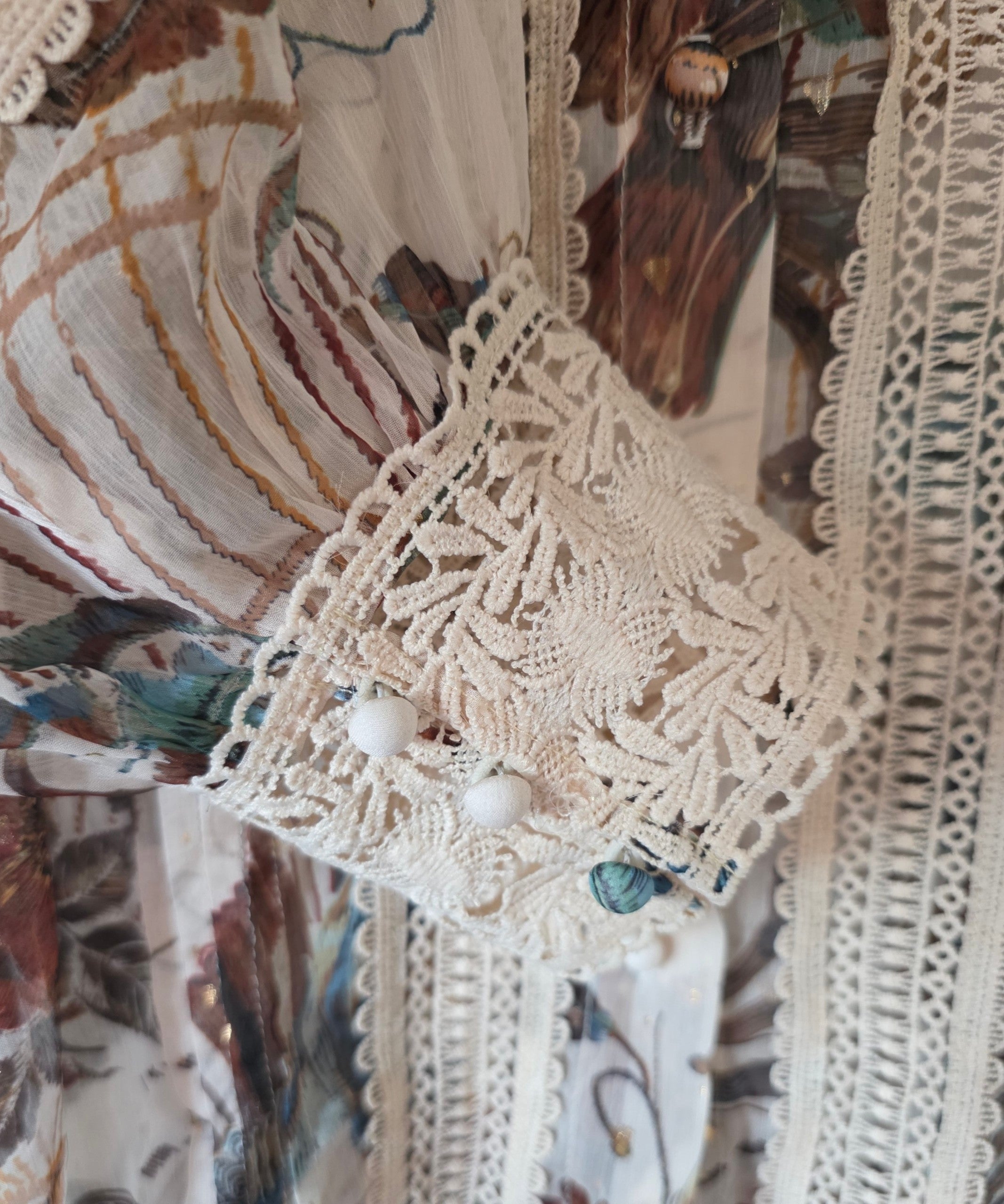 Dream catcher set rok en blouse boho ibiza resortwear xs s 34 36 pre-loved designer