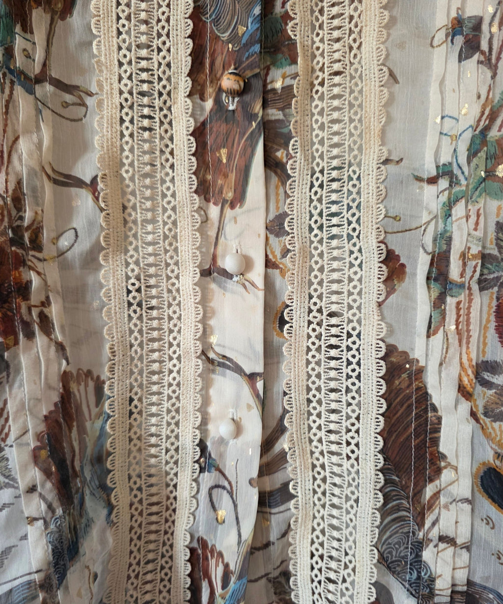 Dream catcher set rok en blouse boho ibiza resortwear xs s 34 36 pre-loved designer