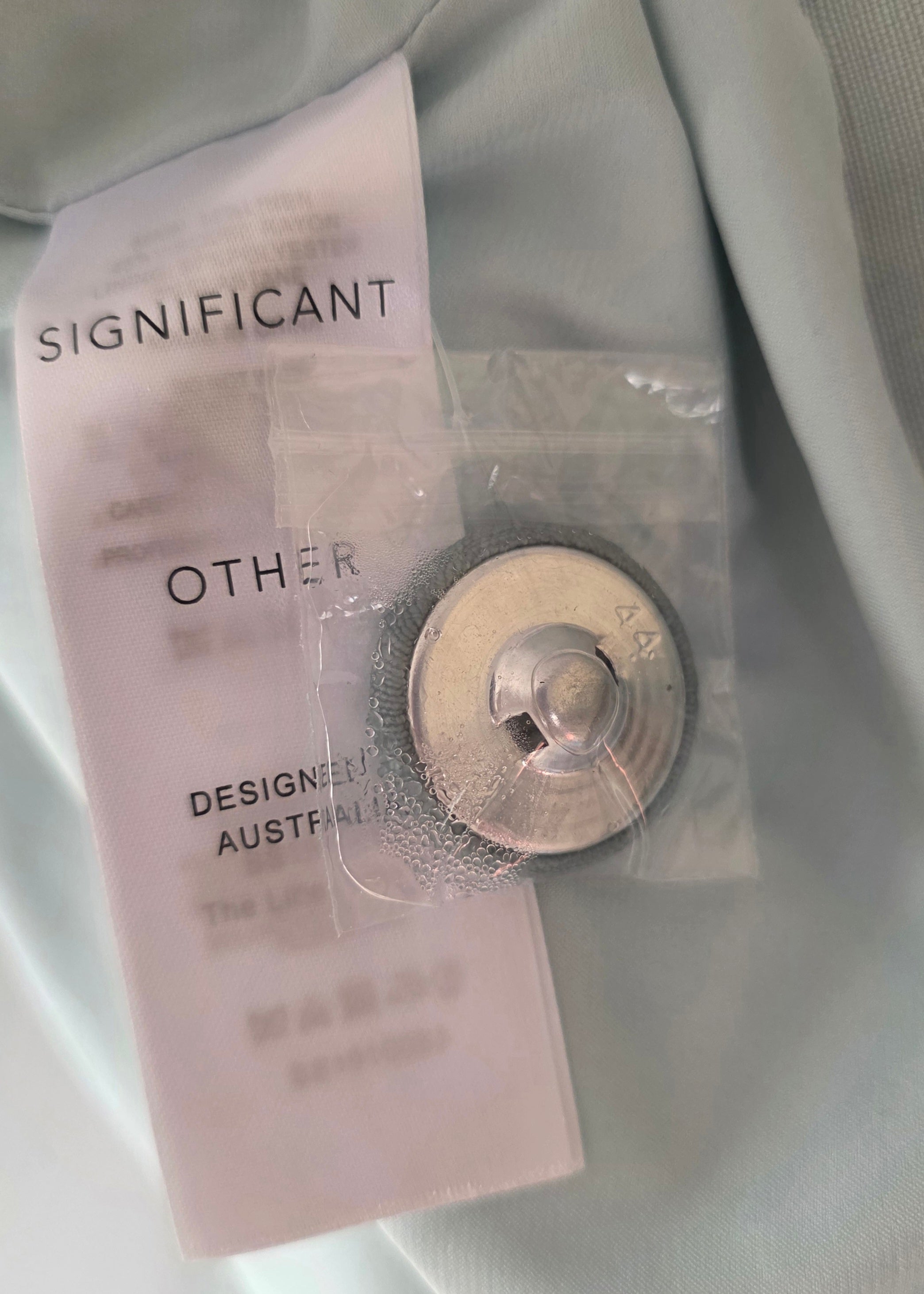 Significant Other mint groen cut out blazer linnen met strik xs 34 tweedehands dames designer