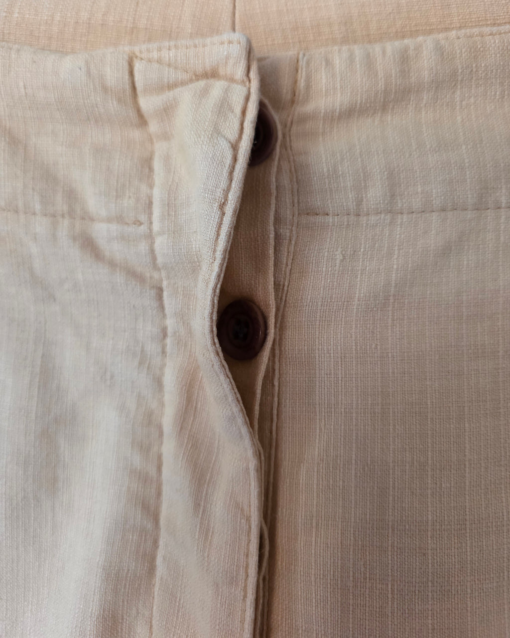 Dries van Noten broek peach 36 S high waist tweedehands dames designer