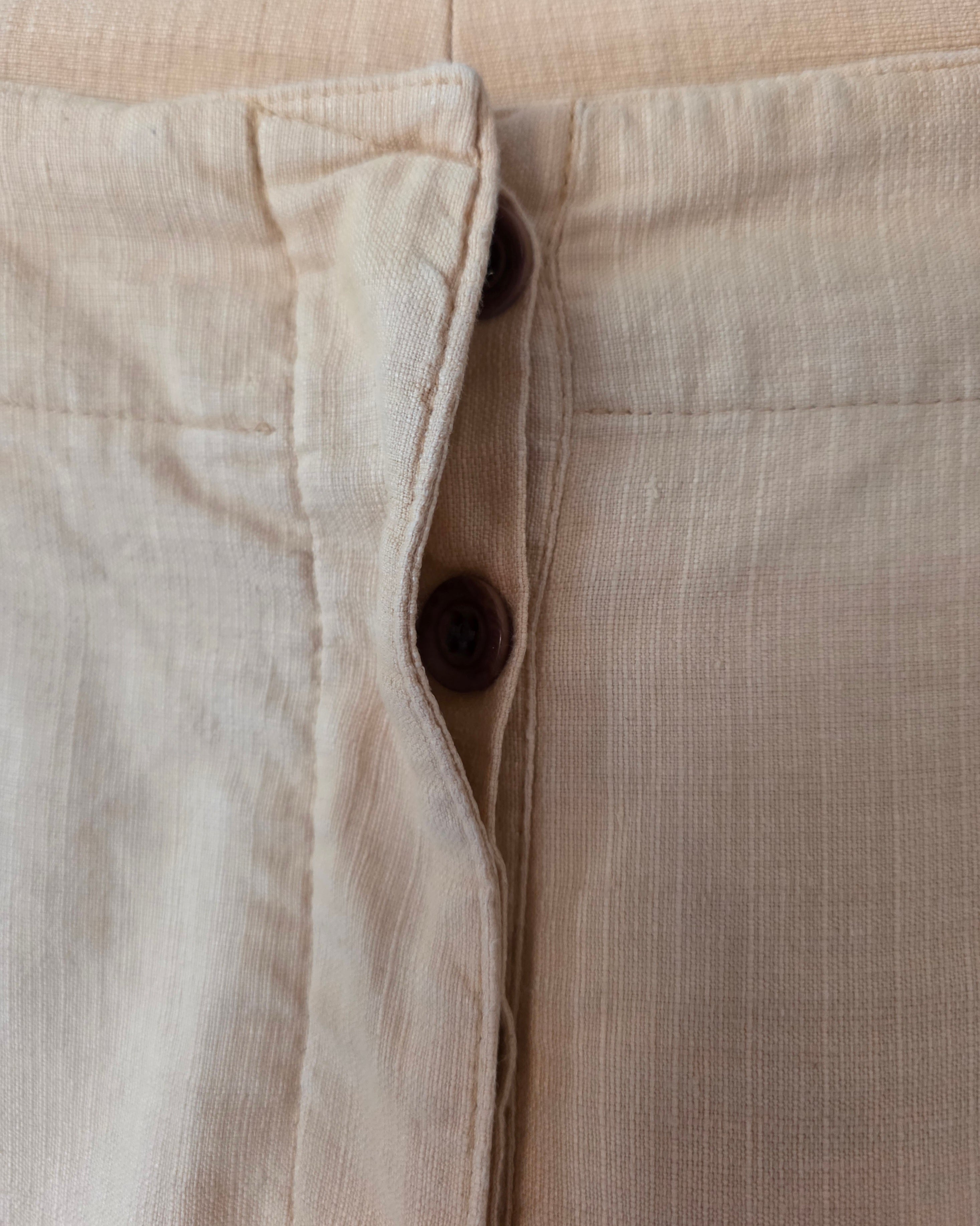 Dries van Noten broek peach 36 S high waist tweedehands dames designer