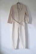Amê Antwerp denim jeans jumpsuit crème wit 36 S tweedehands dames designer