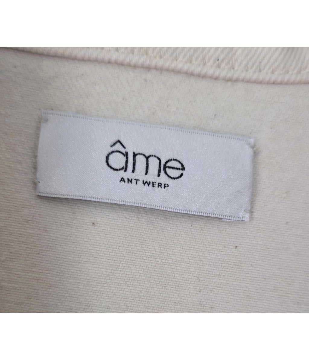 Amê Antwerp denim jumpsuit crème 36 S pre-loved