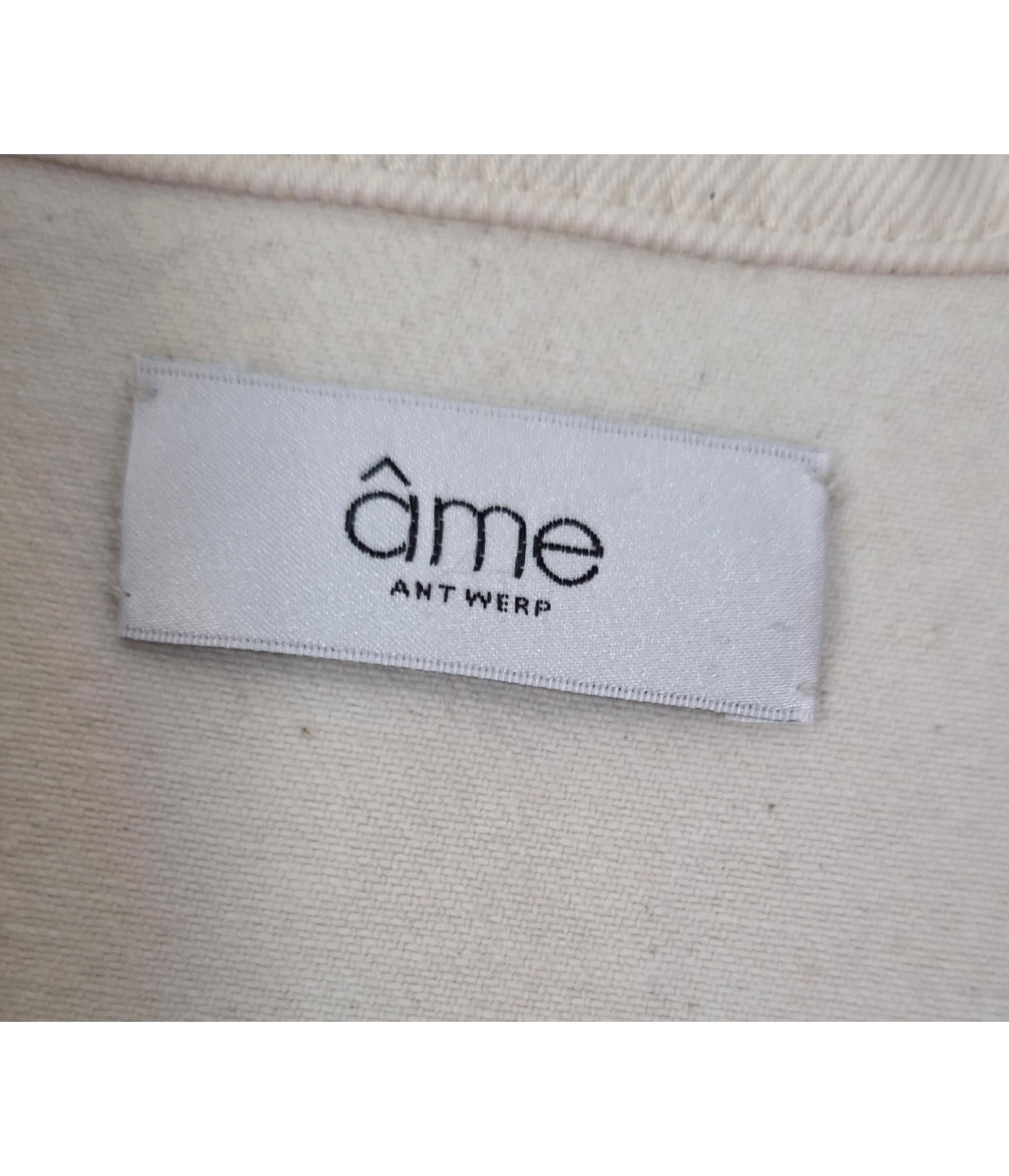 Amê Antwerp denim jumpsuit crème 36 S pre-loved