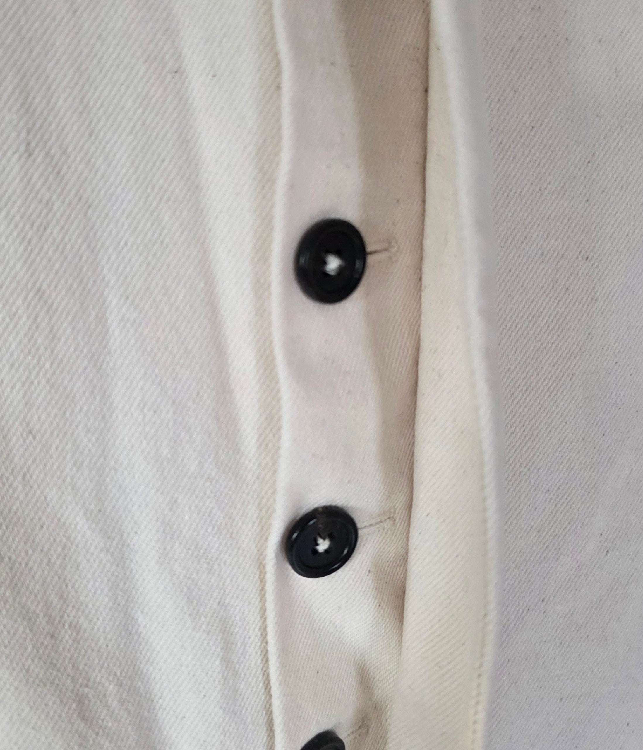 Amê Antwerp denim jumpsuit crème 36 S pre-loved