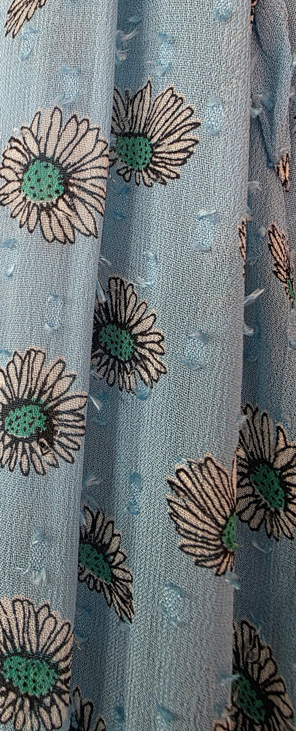 Essentiel Antwerp midi jurk Daisy blauw semi sheer 38 M tweedehands dames designer