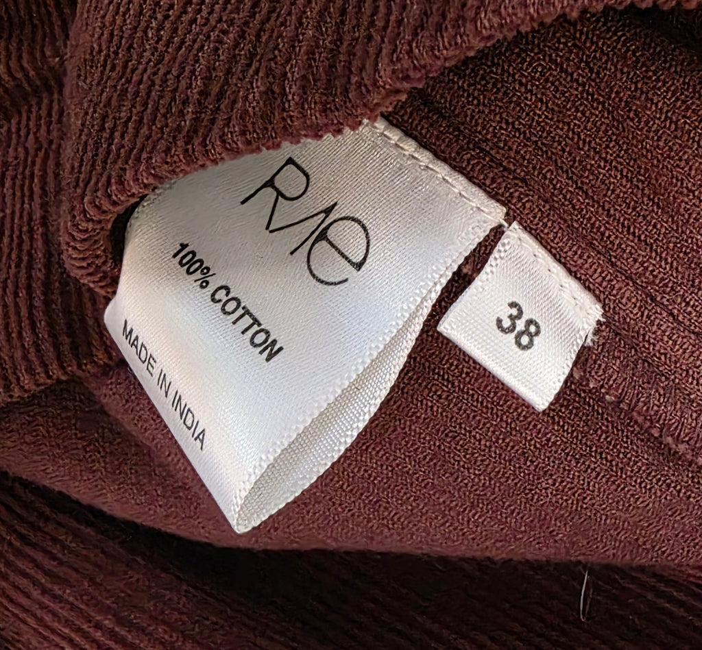 Rae antwerp corduroy korte ribjurk bruin 38 M tweedehands dames designer
