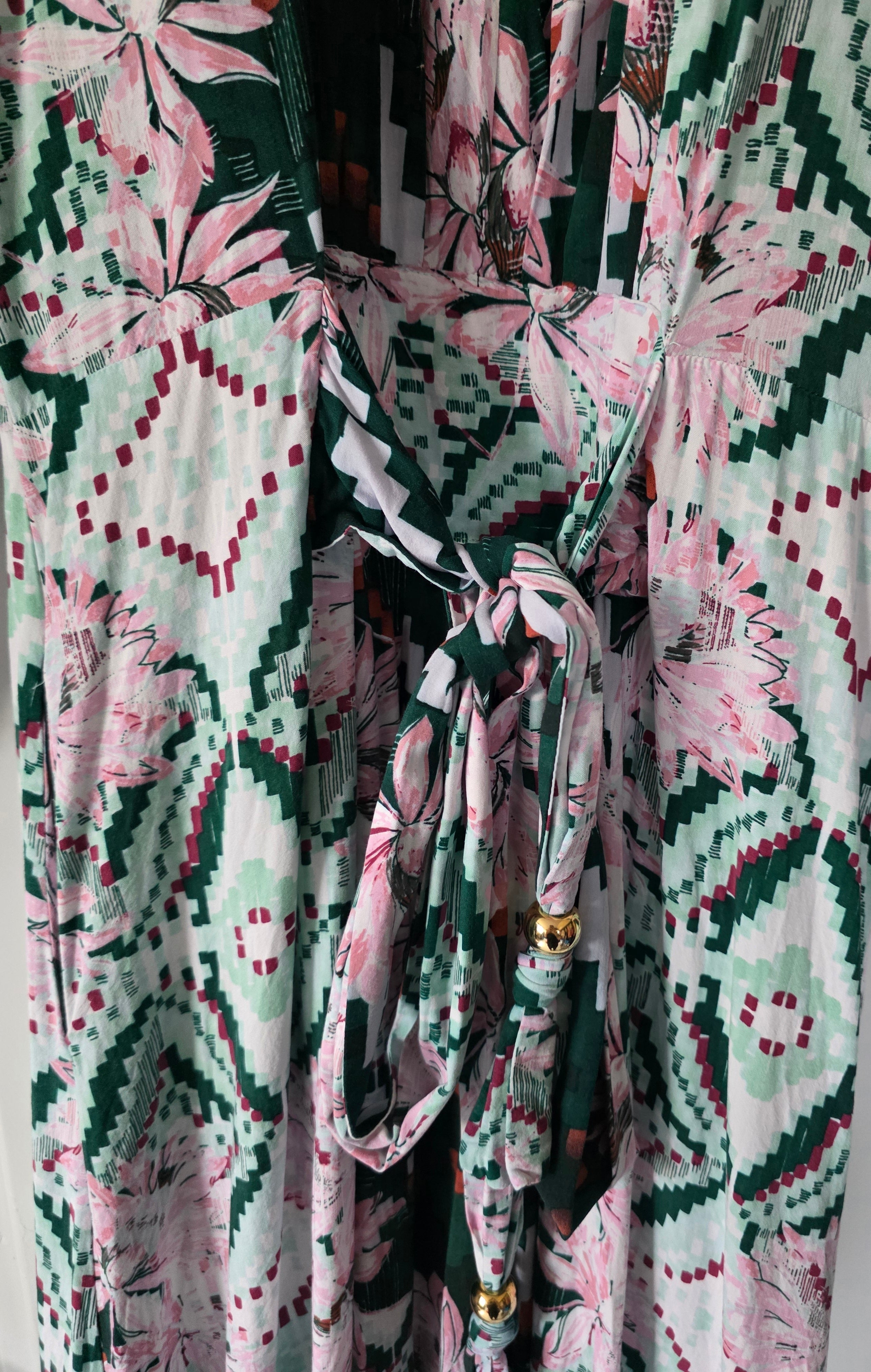 Melissa Odabash kimono maxi jurk Eden maat M pre-loved