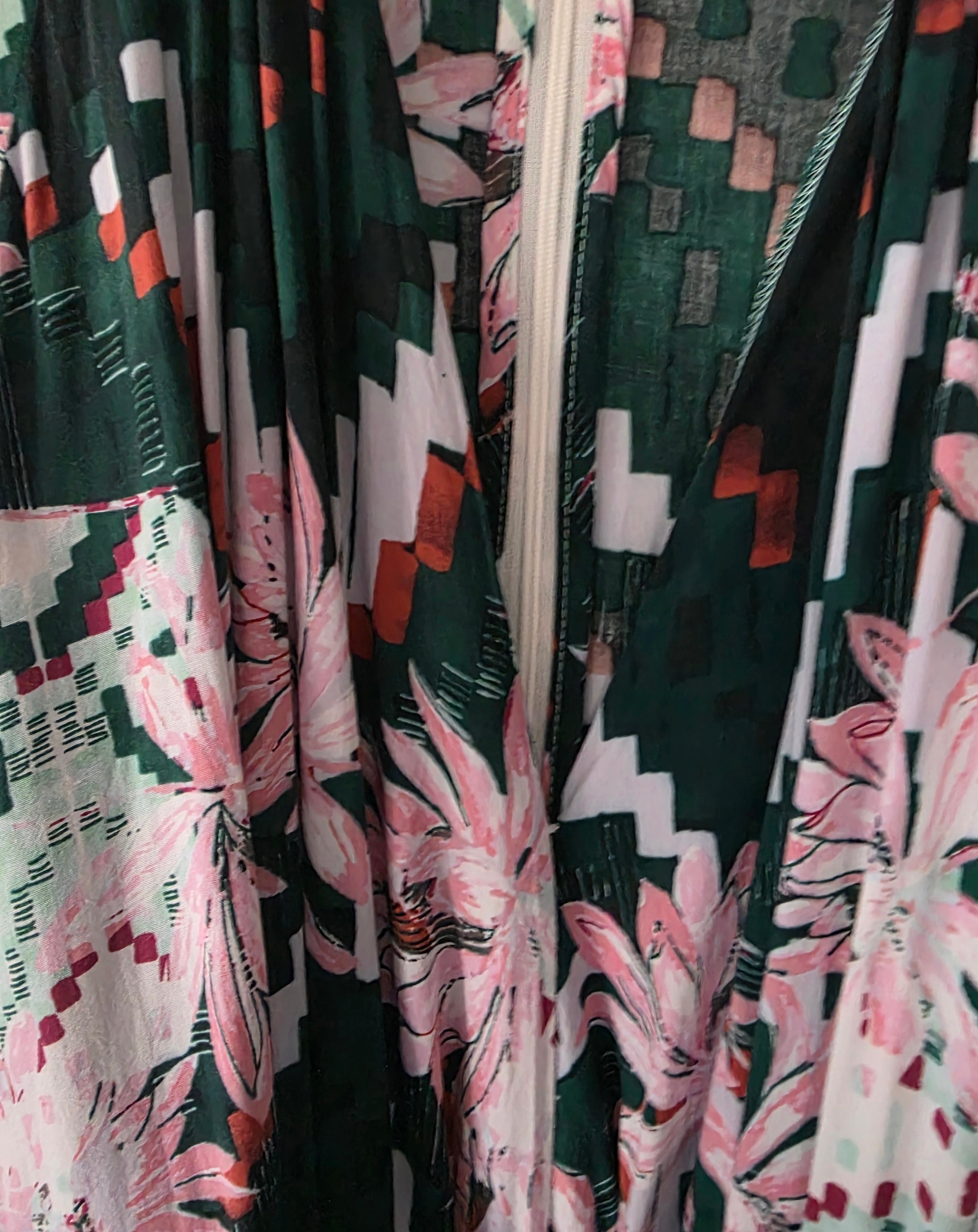 Melissa Odabash kimono maxi jurk Eden maat M pre-loved