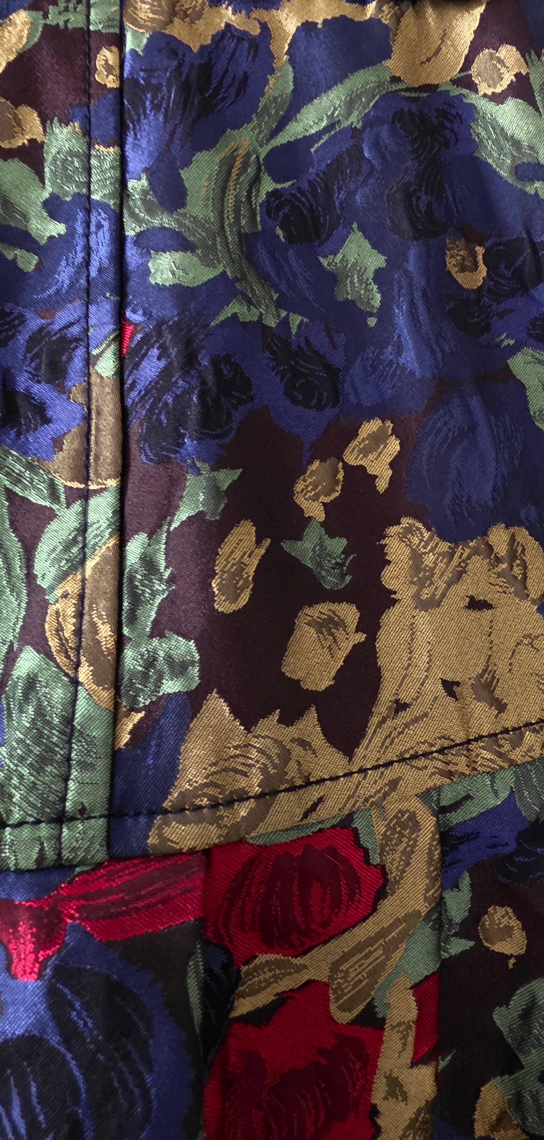 Oscar de la Renta zijden rok groen 34/36 us4 vintage tweedehands dames designer