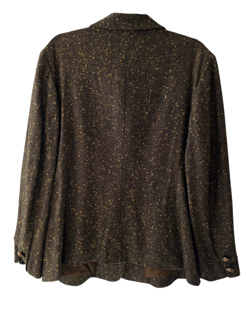Jil Sander vintage blazer jasje wol cashmere groen FR44 EU42 tweedehands dames designer