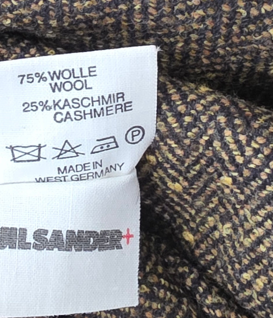 Jil Sander vintage blazer jasje wol cashmere groen FR44 EU42 tweedehands dames designer