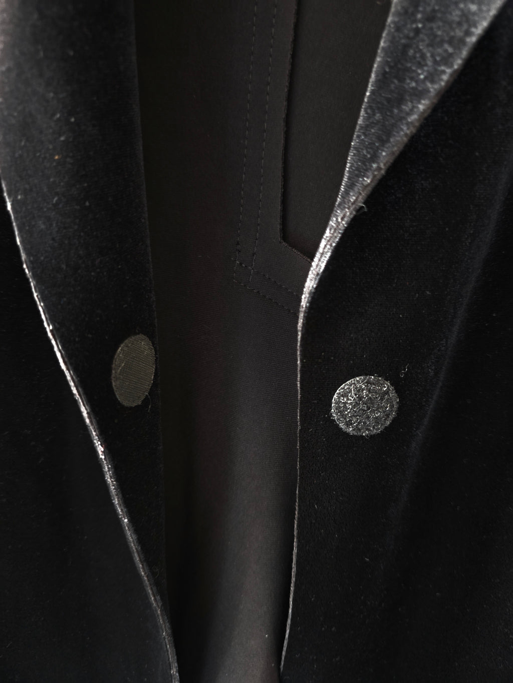 Norma Kamali velvet blazer jasje zwart xl 42 tweedehands dames designer