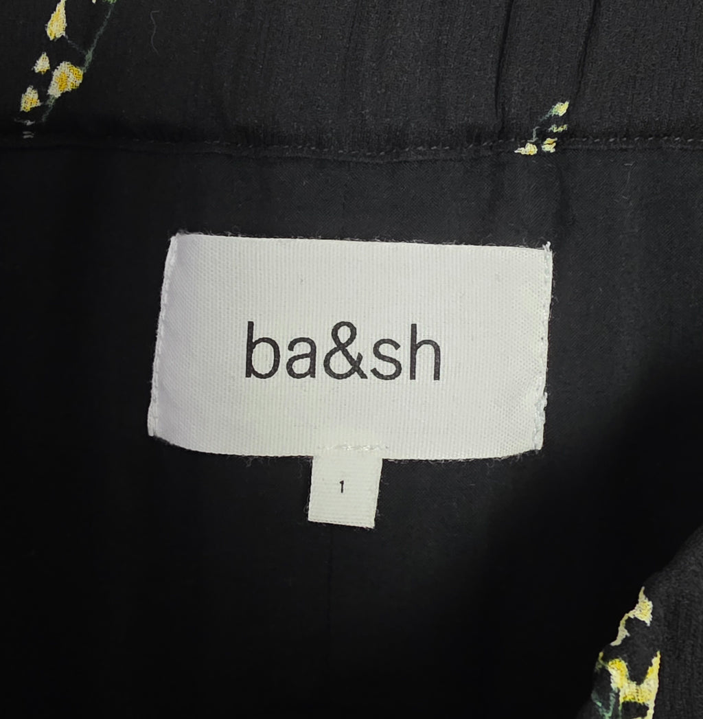 Ba&sh lange maxi rok zwart geel 36 S tweedehands dames designer