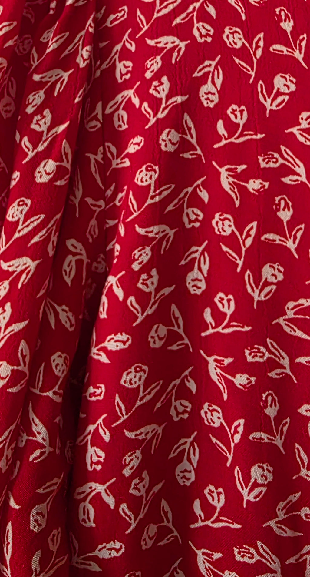 Faithfull the brand korte jurk rood wit L 40 tweedehands dames designer