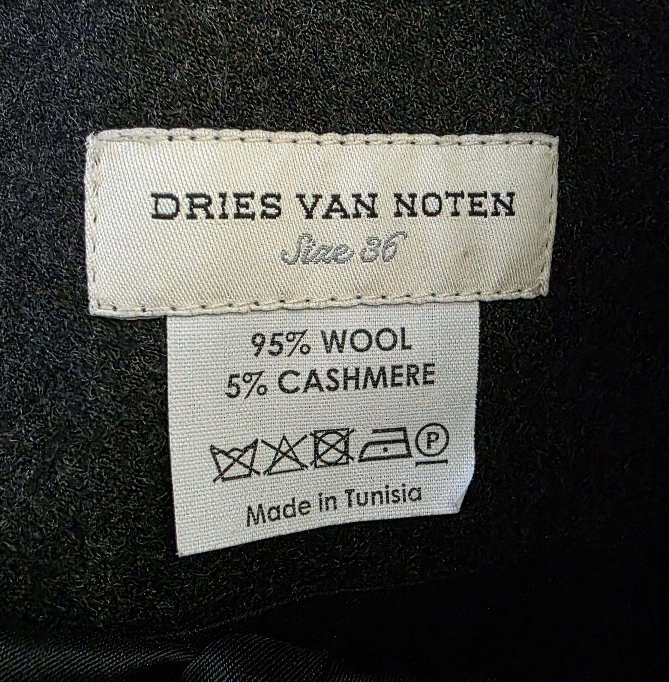 Dries van Noten midi rok grijs wol cashmere 36 S tweedehands dames designer
