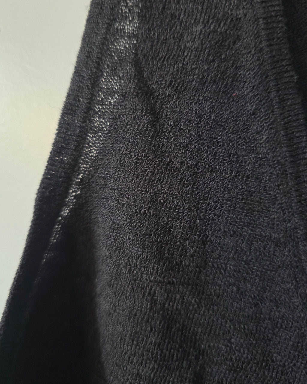 Dries van Noten mouwloze knit top v hals zwart wol 38 M tweedehands dames designer