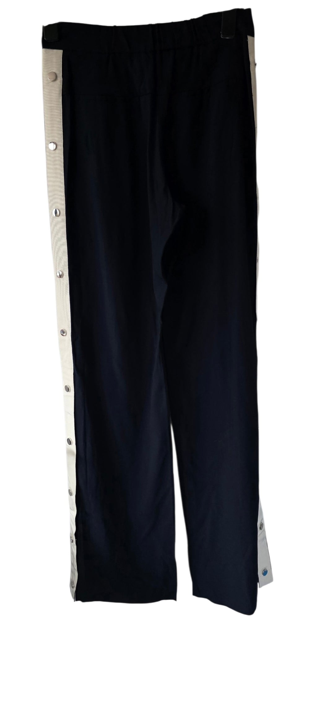 Veronica Beard sporty wijde high waist broek blauw nieuw 36 S tweedehands dames designer