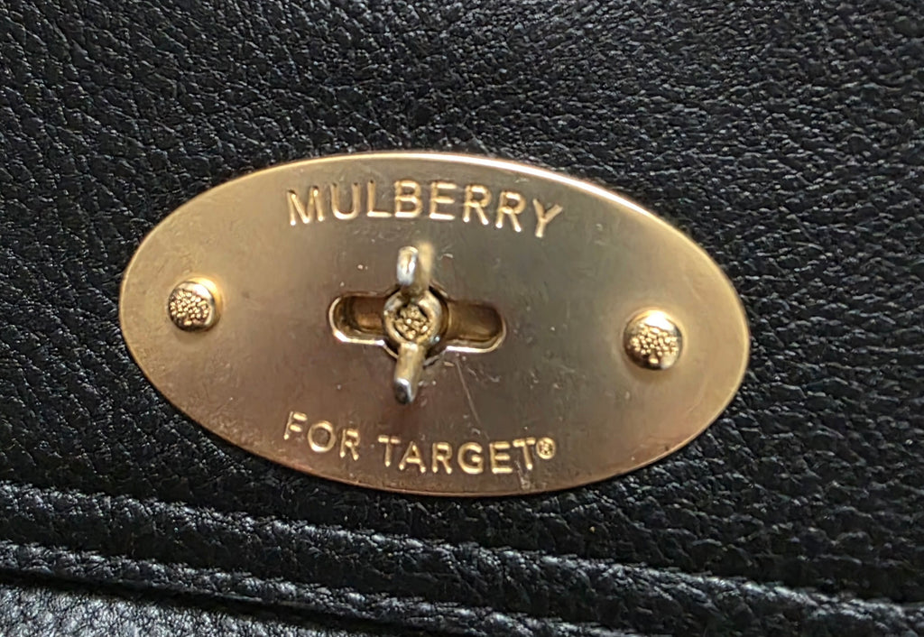 Mulberry X Target crossbody schoudertas zwart tweedehands dames designer