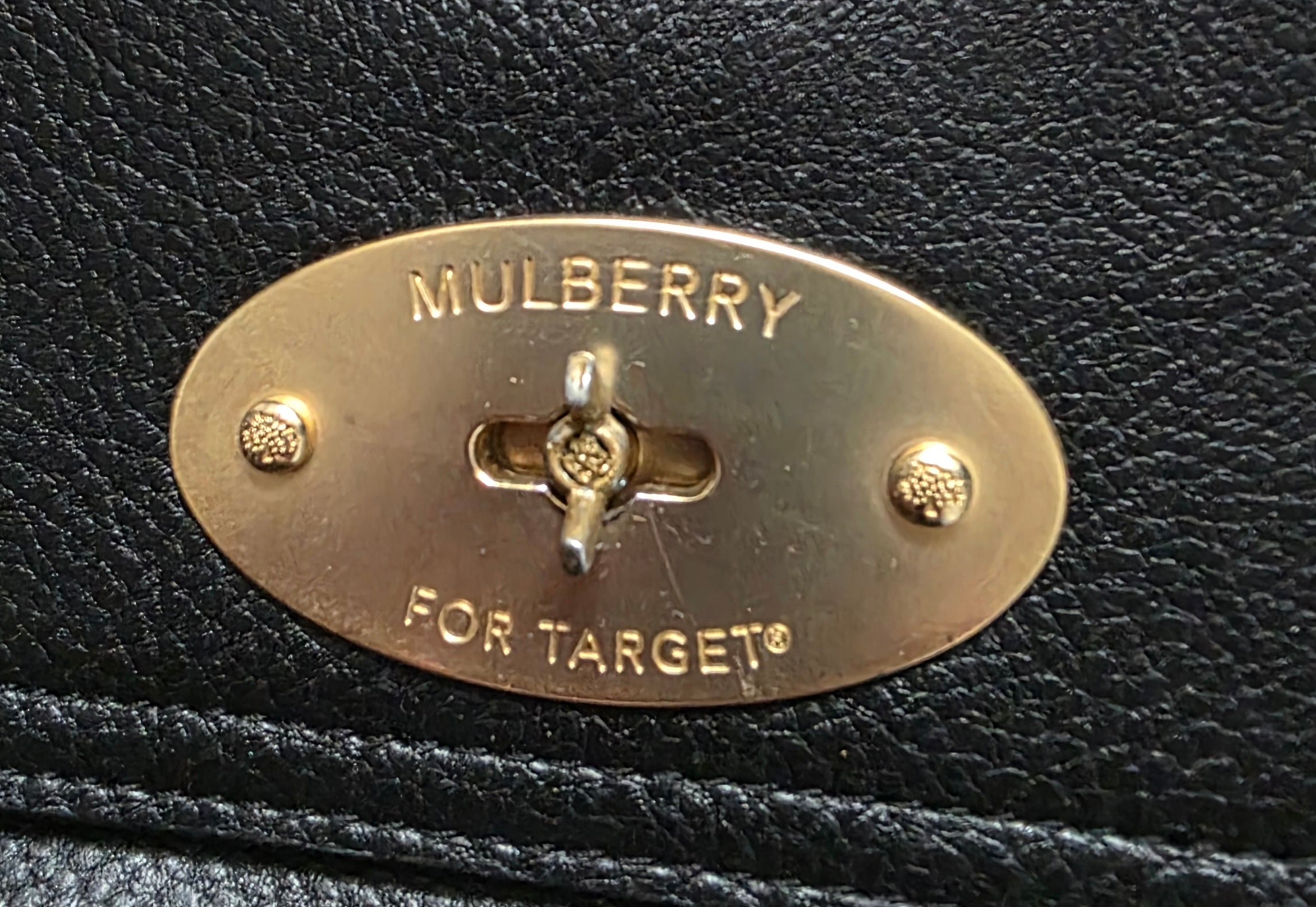 Mulberry X Target crossbody schoudertas zwart tweedehands dames designer
