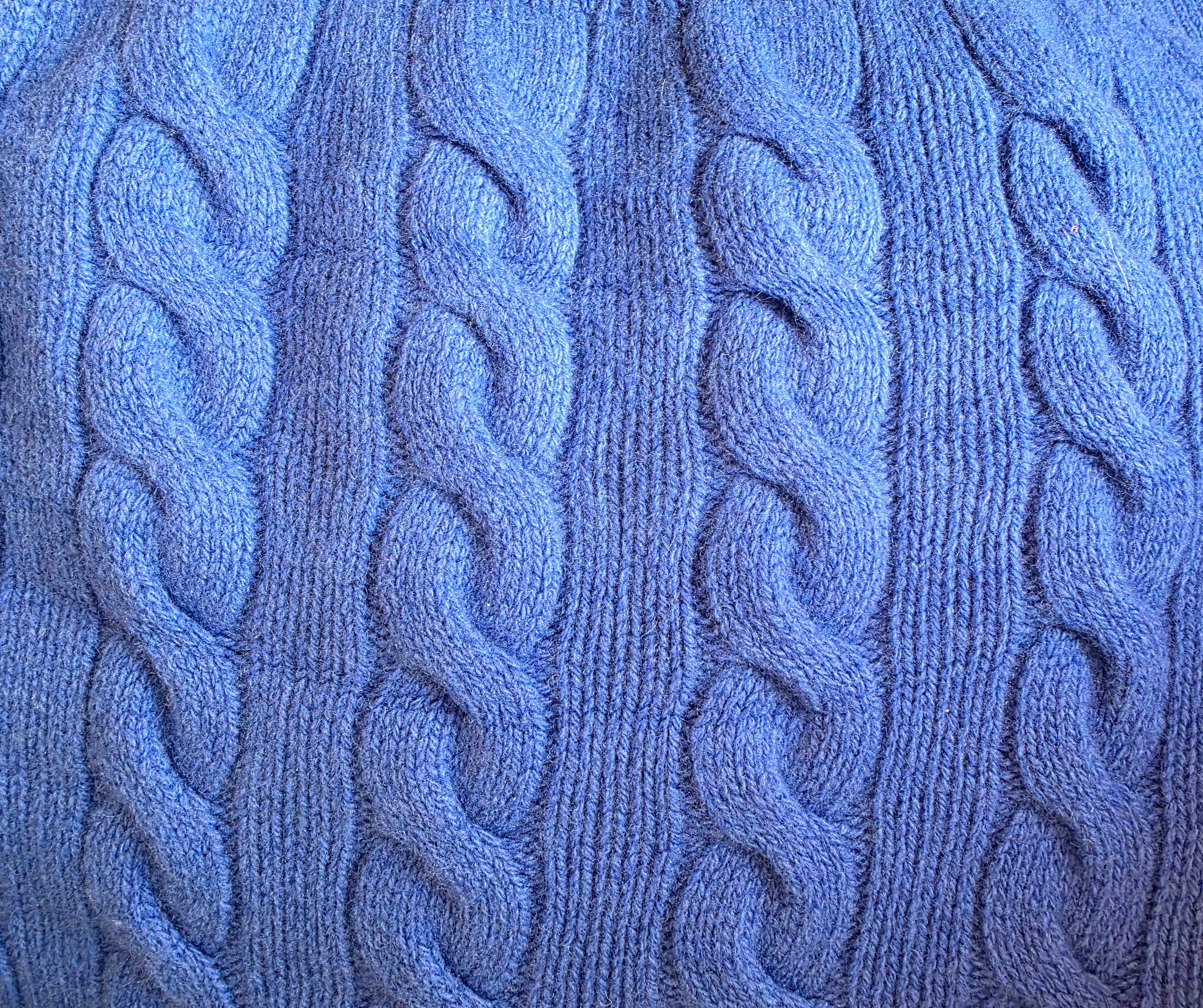 Polo by Ralph Lauren spencer wol cashmere blauw S 36 tweedehands dames designer