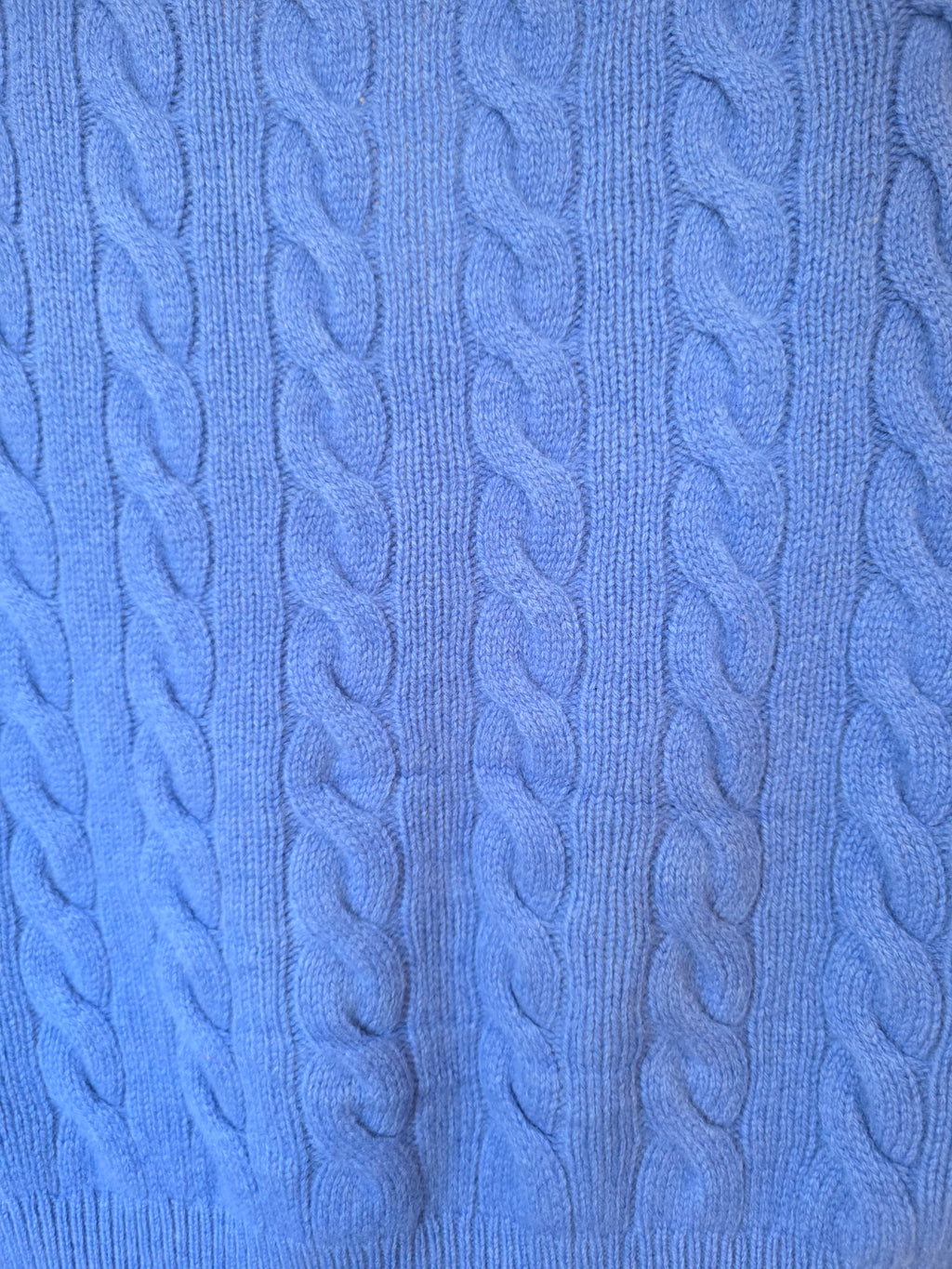 Polo by Ralph Lauren spencer wol cashmere blauw S 36 tweedehands dames designer