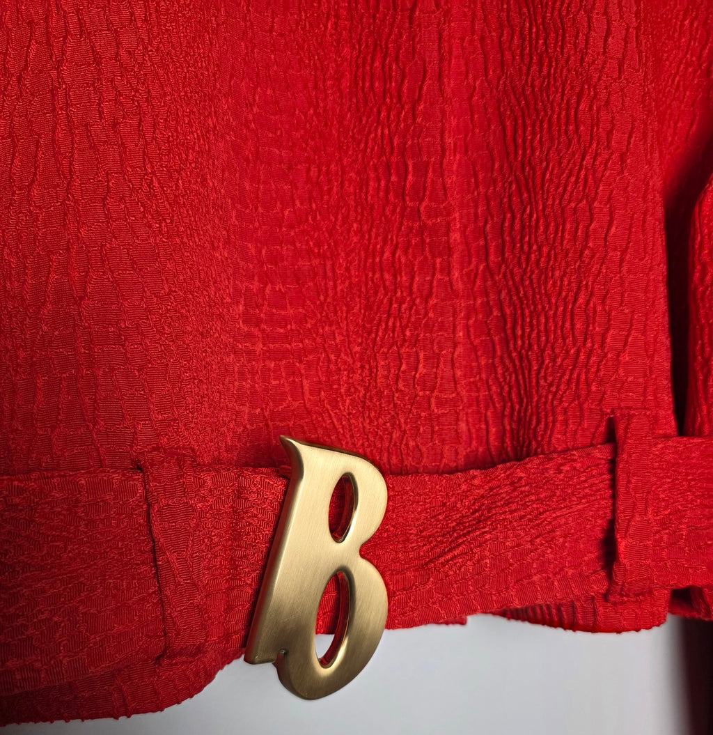 Cult Gaia X Bratz cropped jacket jasje Raya rood M 38 tweedehands dames designer