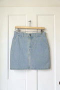 Nanushka korte denim spijkerrok blauw M tweedehands dames designer