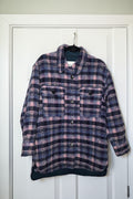 Marant Etoile mid jacket overjas Fontizi lila paars blauw L 40 tweedehands dames designer