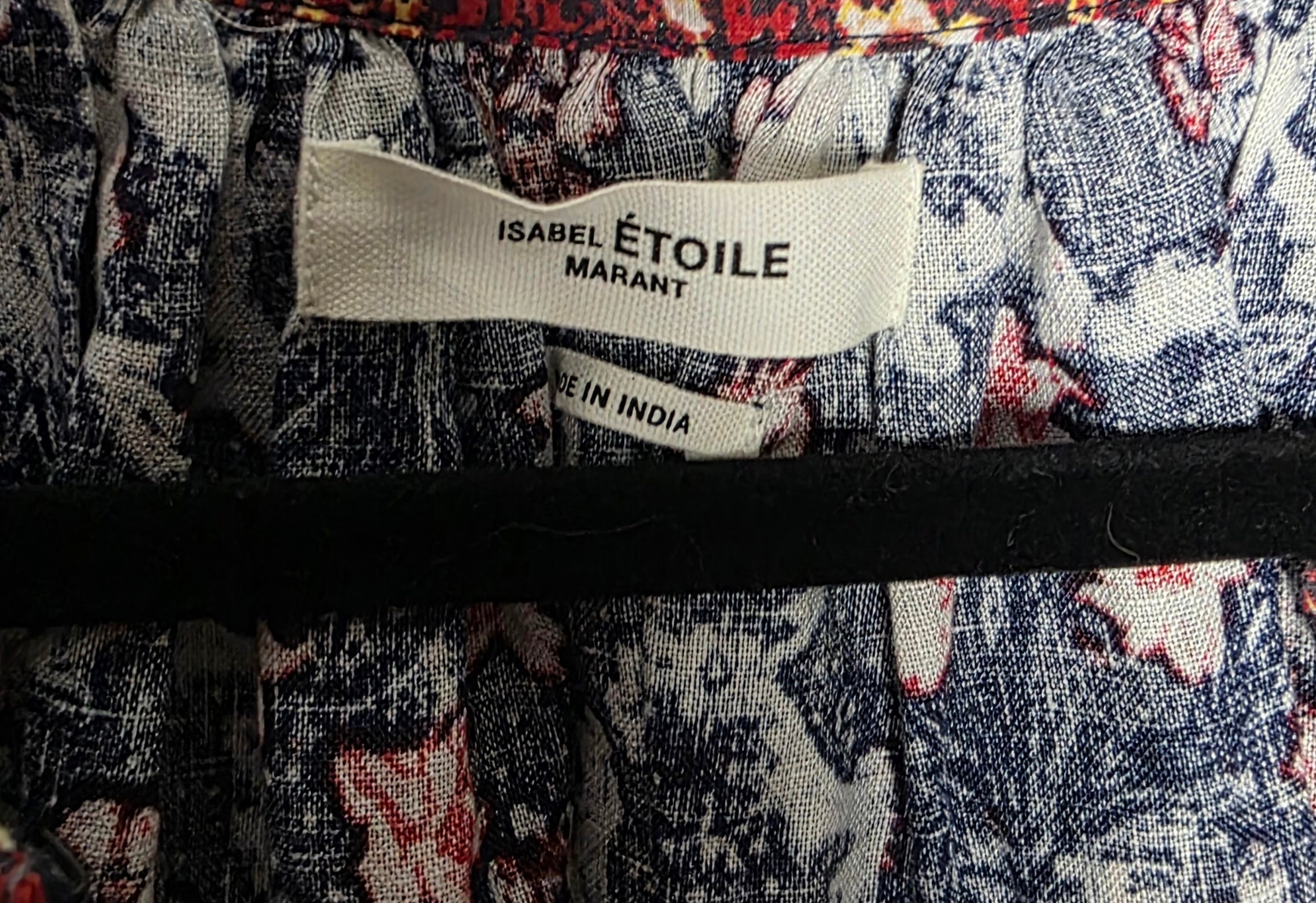 Isabel Marant Etoile linnen wijde jurk blauw FR40 pre-loved