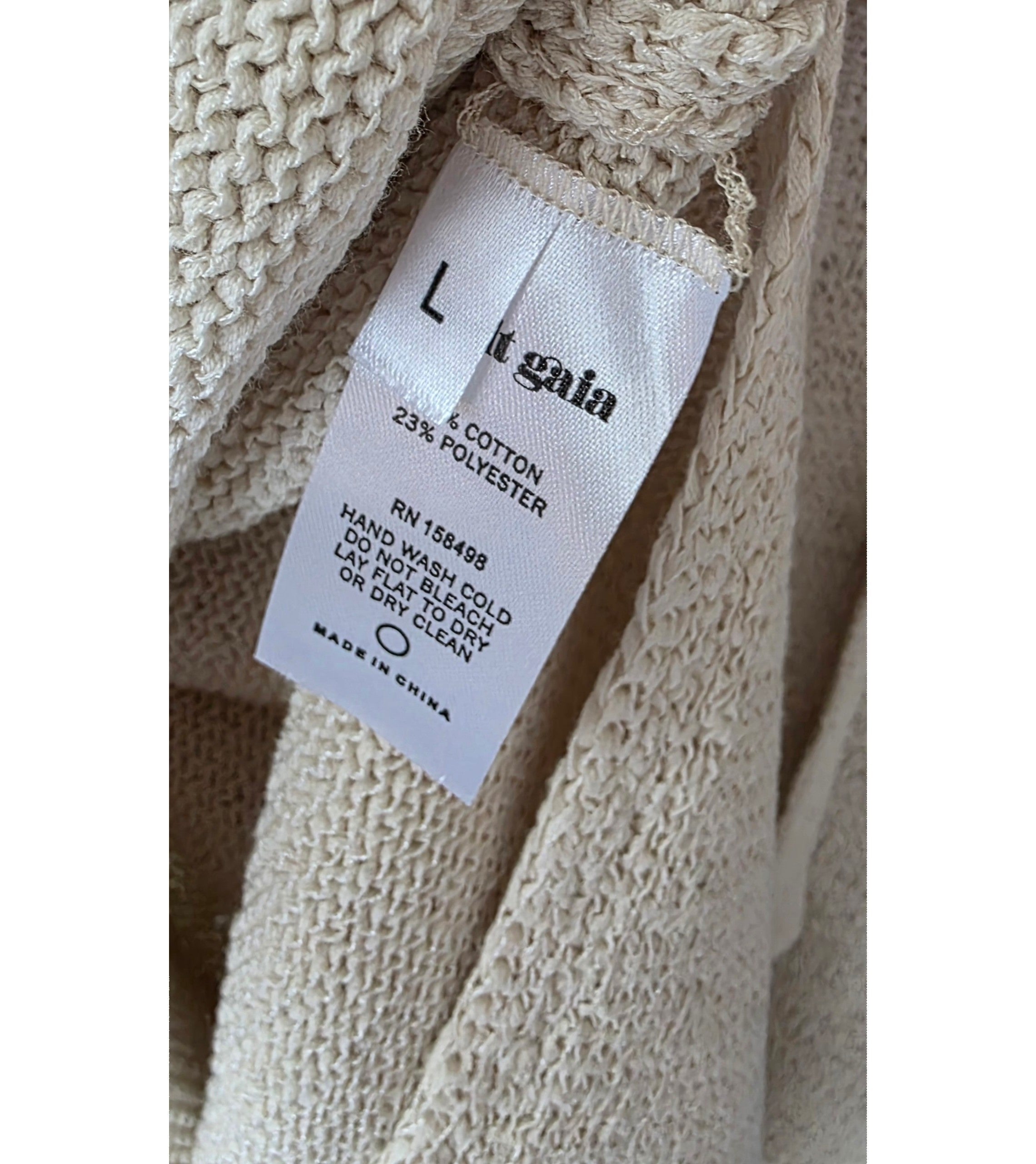 Cult Gaia knit wrap midi rok Hedda off white L 40 nieuw