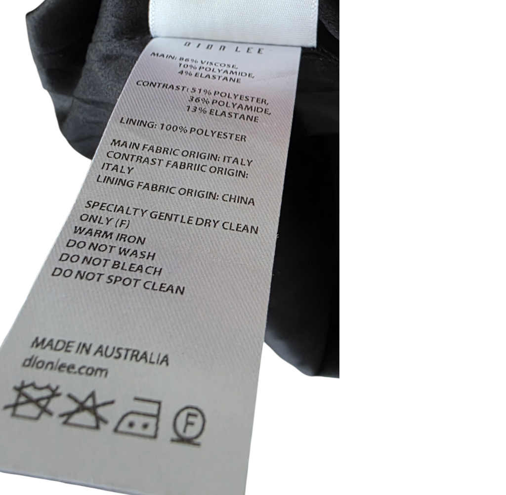 Dion Lee eclipse laced cut out bandage off-shoulder bodycon mini jurk khaki groen 38 M nieuw tweedehands dames designer