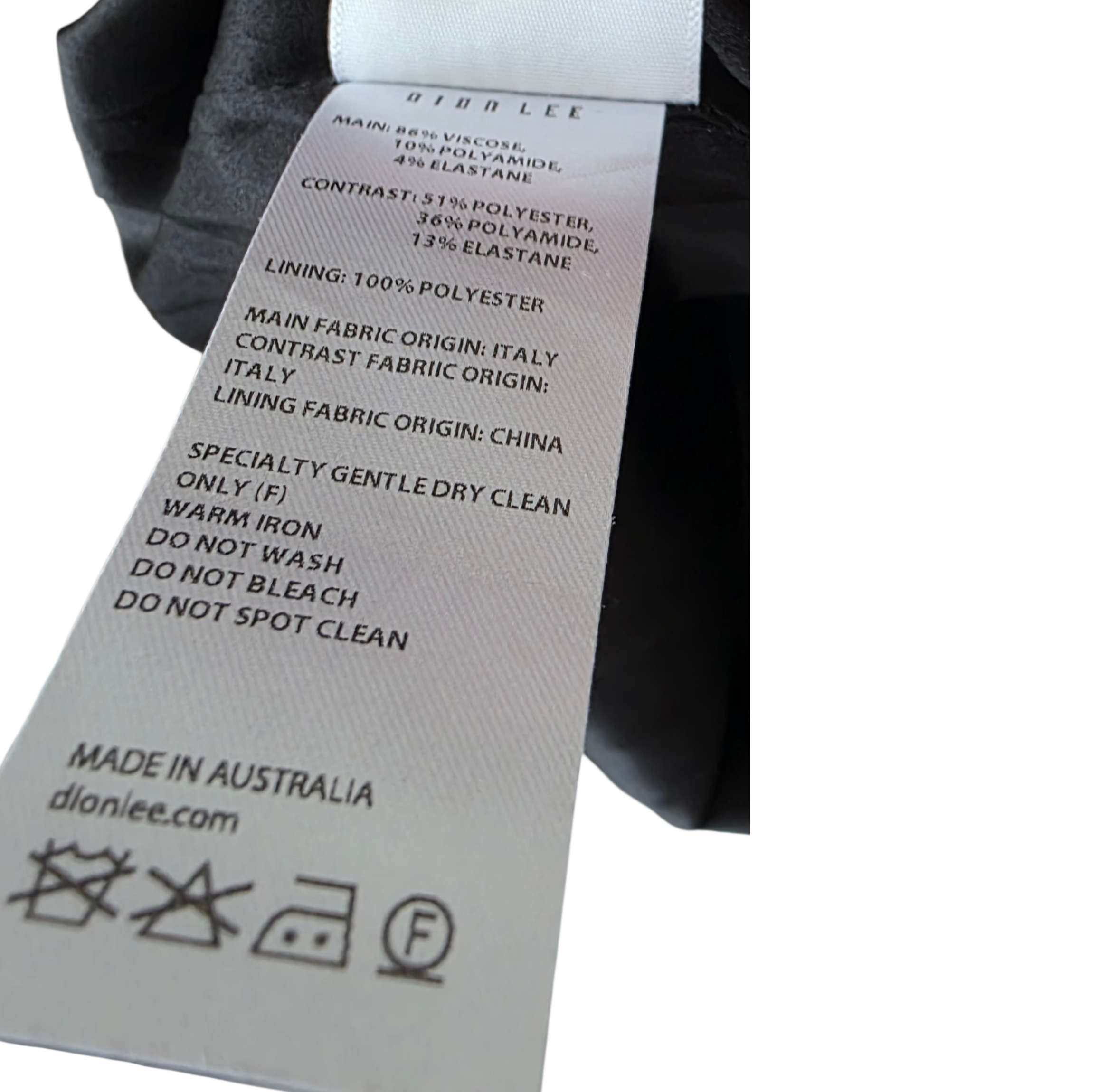 Dion Lee eclipse laced cut out bandage off-shoulder bodycon mini jurk khaki groen 38 M nieuw tweedehands dames designer