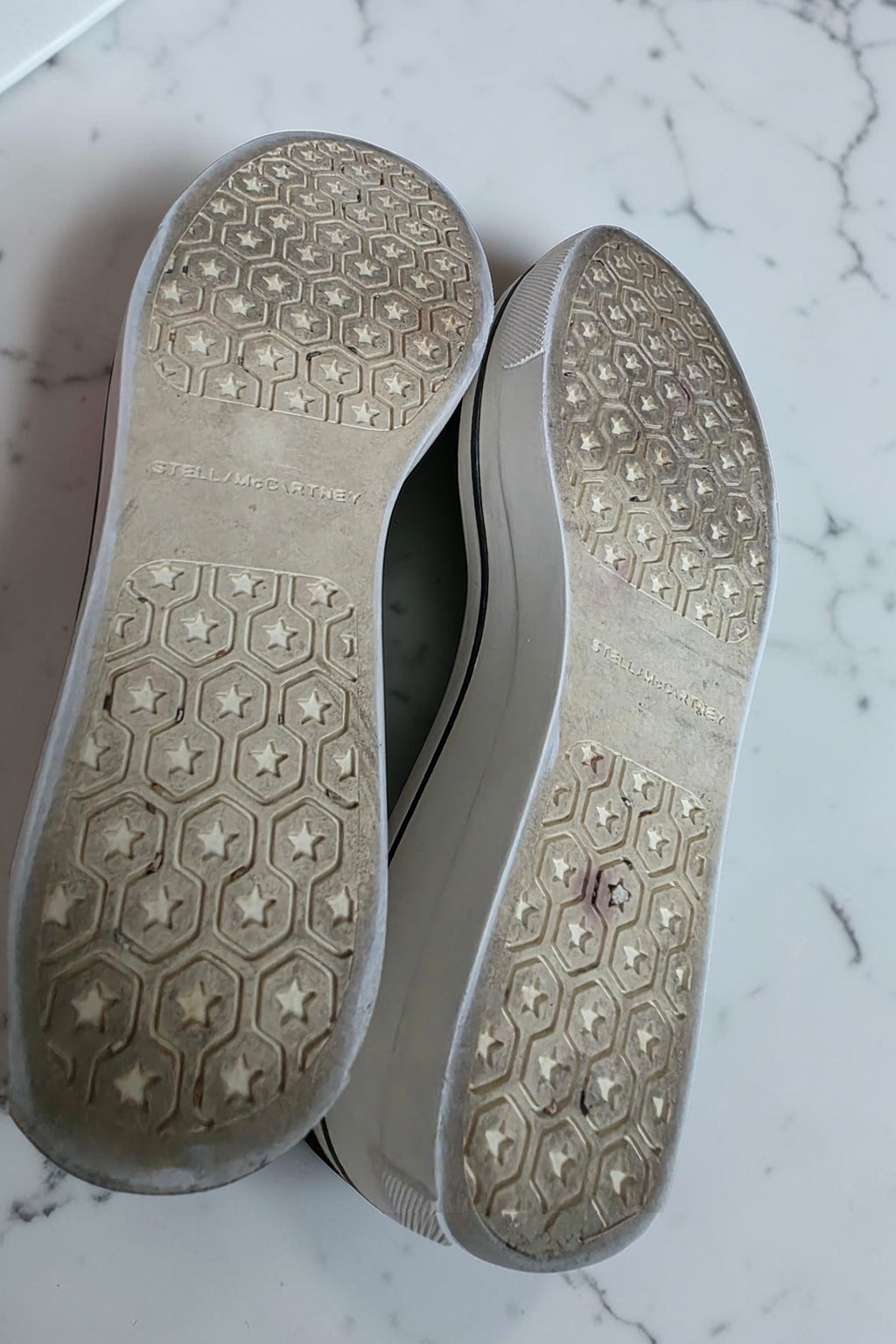 Stella mccartney platform schoenen instappers sneakers loafers velvet zwart 36 tweedehands dames designer