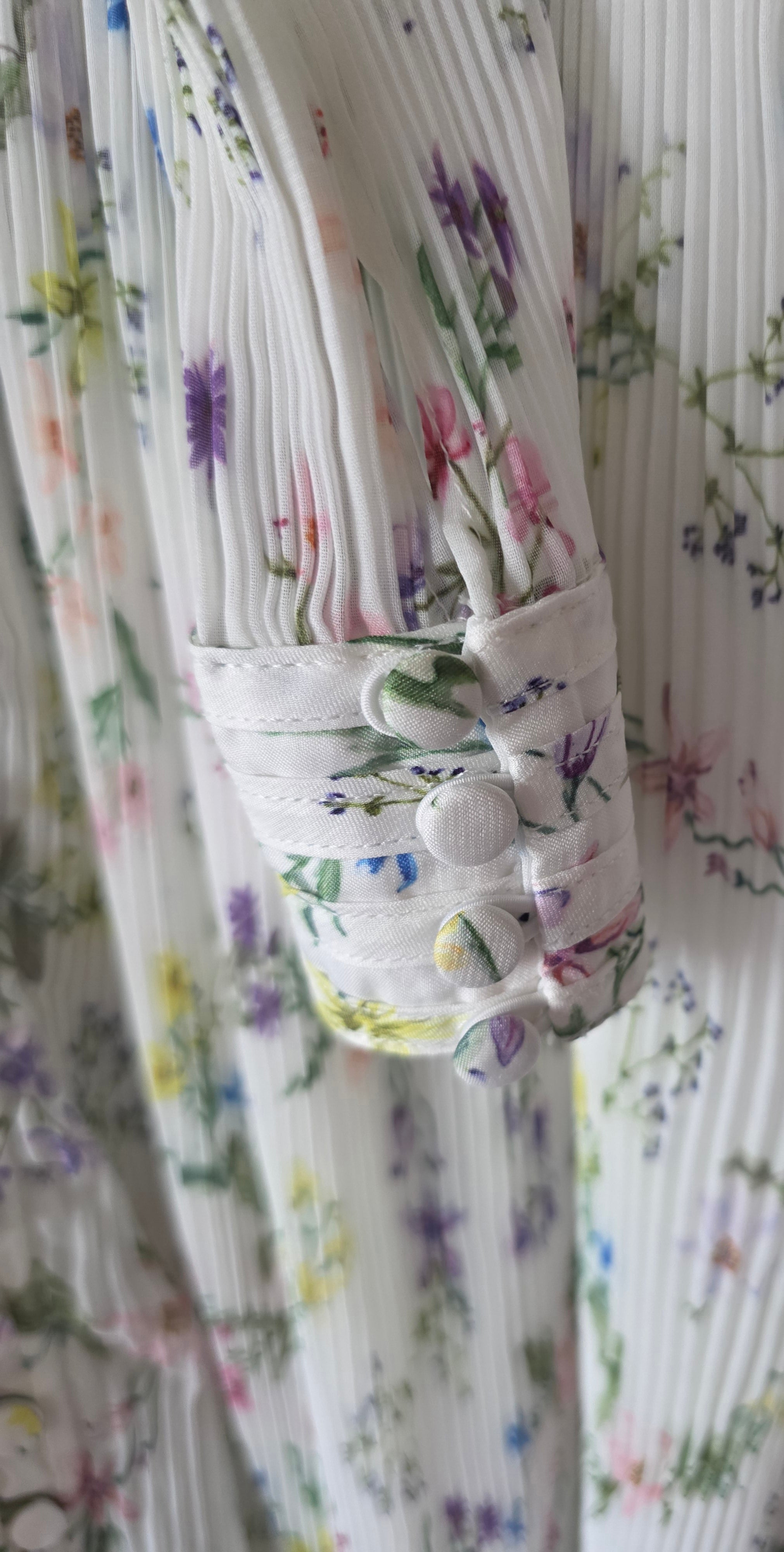 By Malina korte plissé boho ibiza jurkje creme wit 36 S pre-loved designer