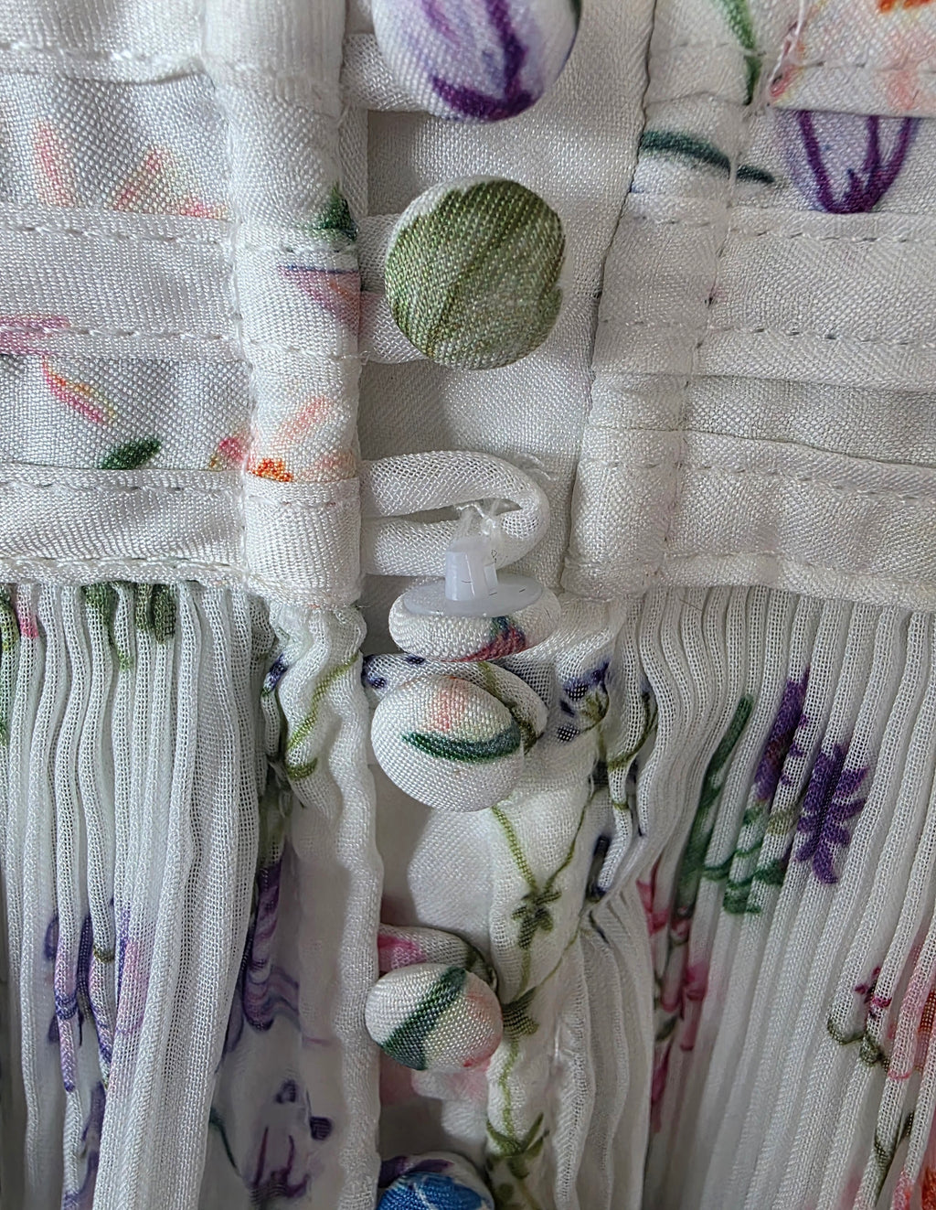 By Malina korte plissé boho ibiza jurkje creme wit 36 S pre-loved designer