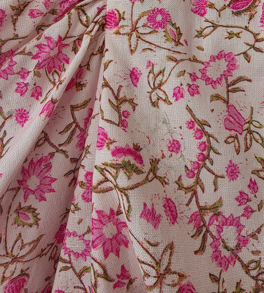 Hemant & Nandita linnen crop top roze M nieuw designer