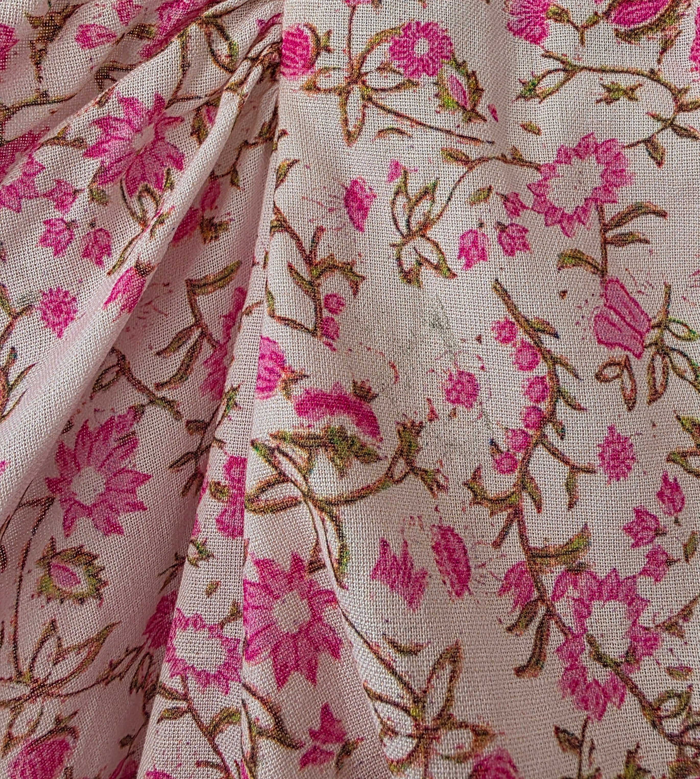 Hemant & Nandita linnen crop top roze M nieuw designer