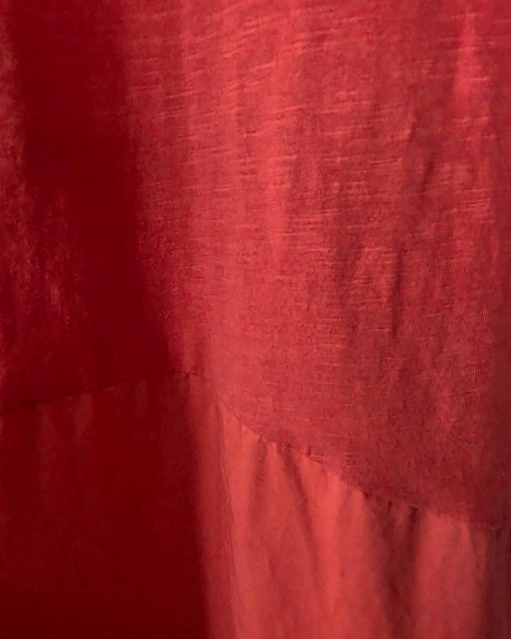 ME+EM midi jurk korte mouw katoen oranje Pre-Loved S 36