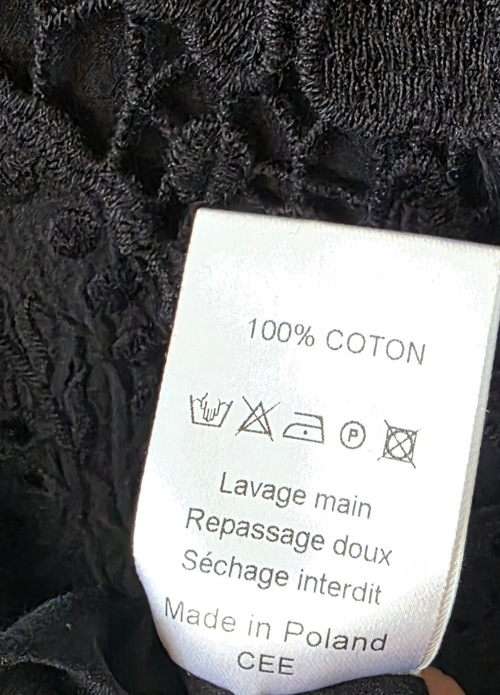 Valerie Khalfon kort kanten jurkje pre-loved zwart 38 M