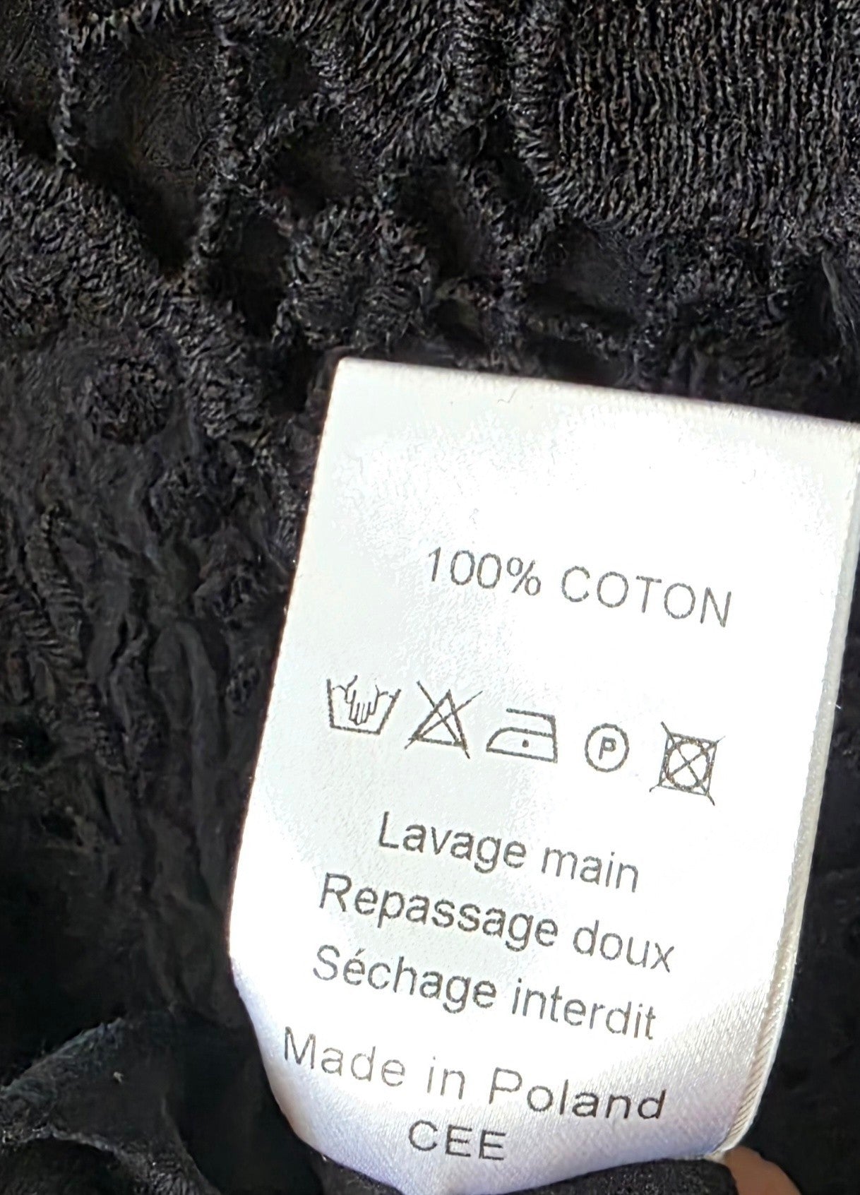 Valerie Khalfon kort kanten jurkje pre-loved zwart 38 M