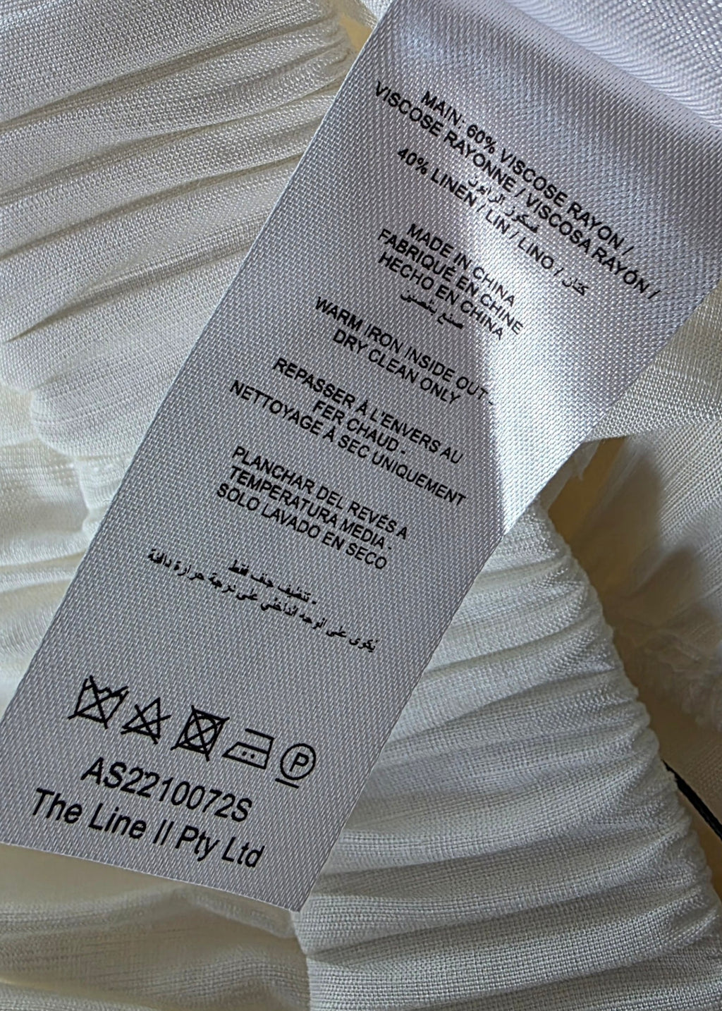 Acler lange rok linnen mix ivory wit 40 L nieuw designer ibiza boho