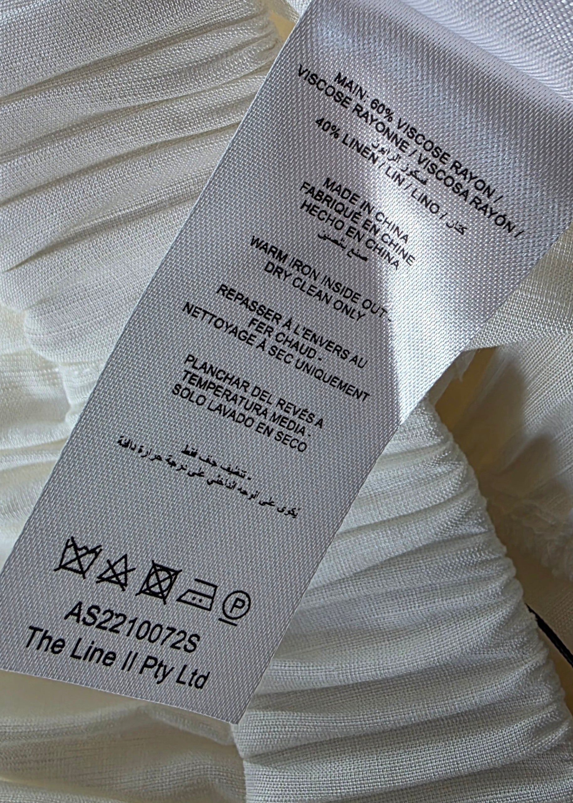 Acler lange rok linnen mix ivory wit 40 L nieuw designer ibiza boho