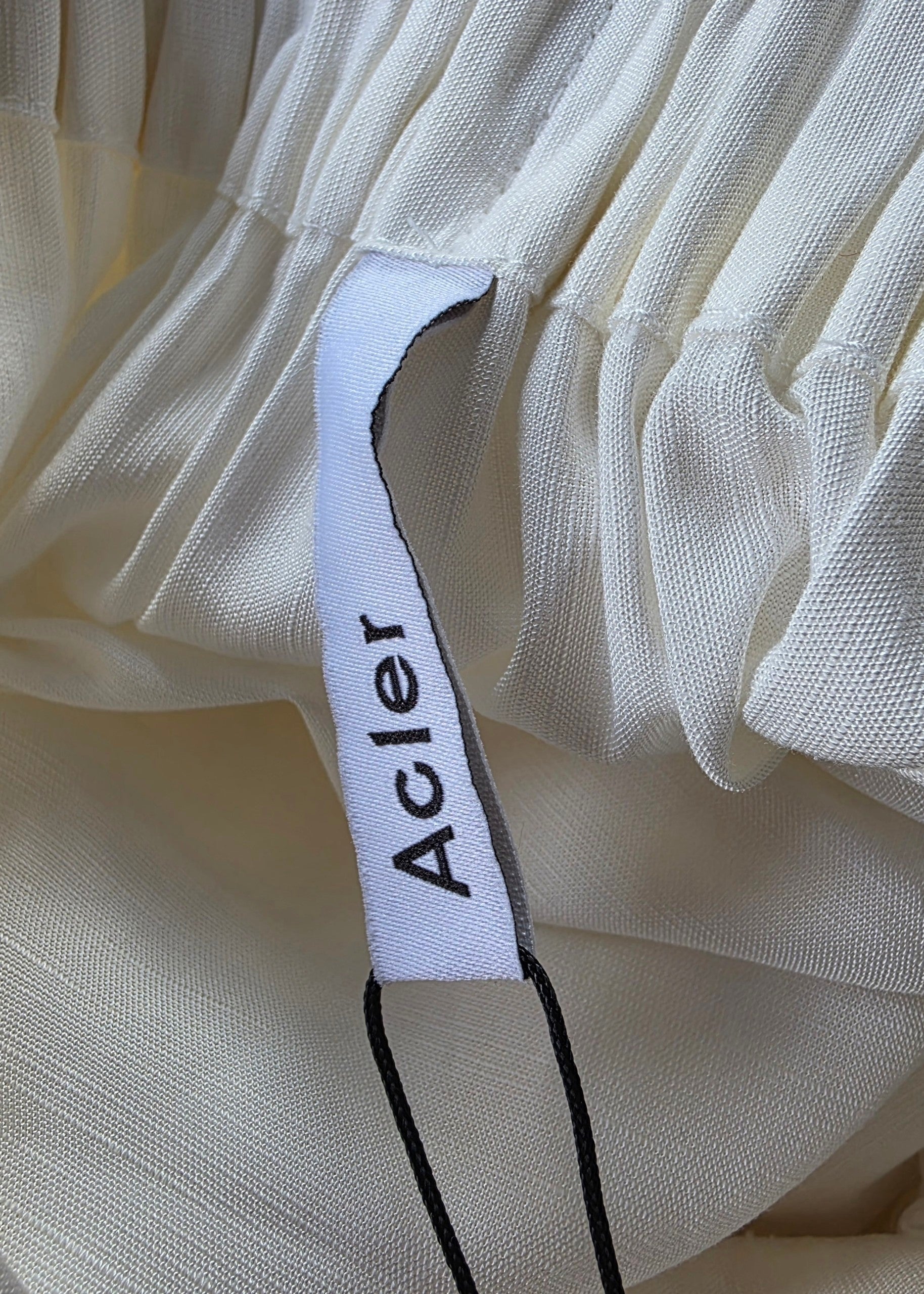 Acler lange rok linnen mix ivory wit 40 L nieuw designer ibiza boho