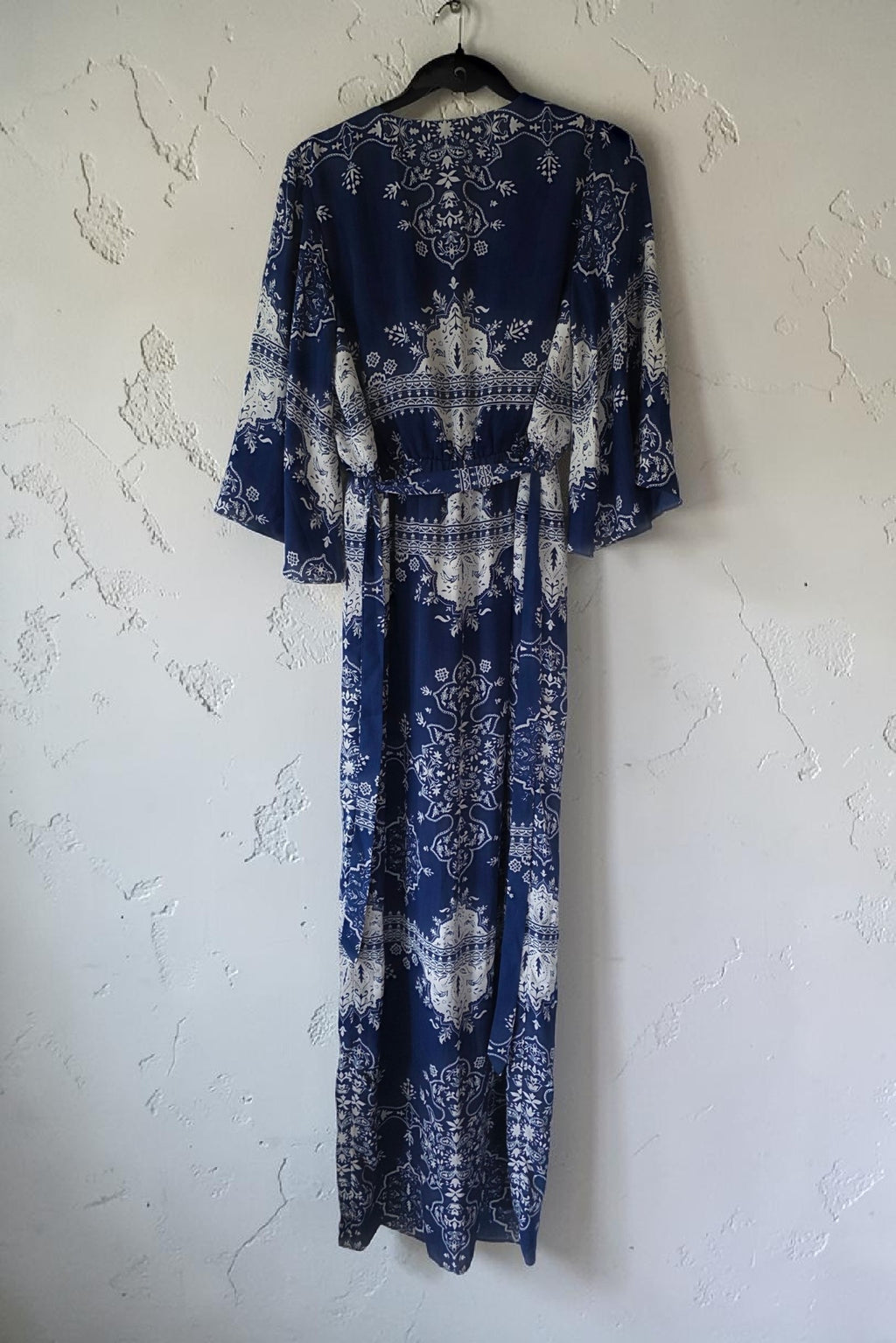 Lovers & Friends resortwear maxi jurk jumpsuit Ashton blauw wit M 38  tweedehands dames designer