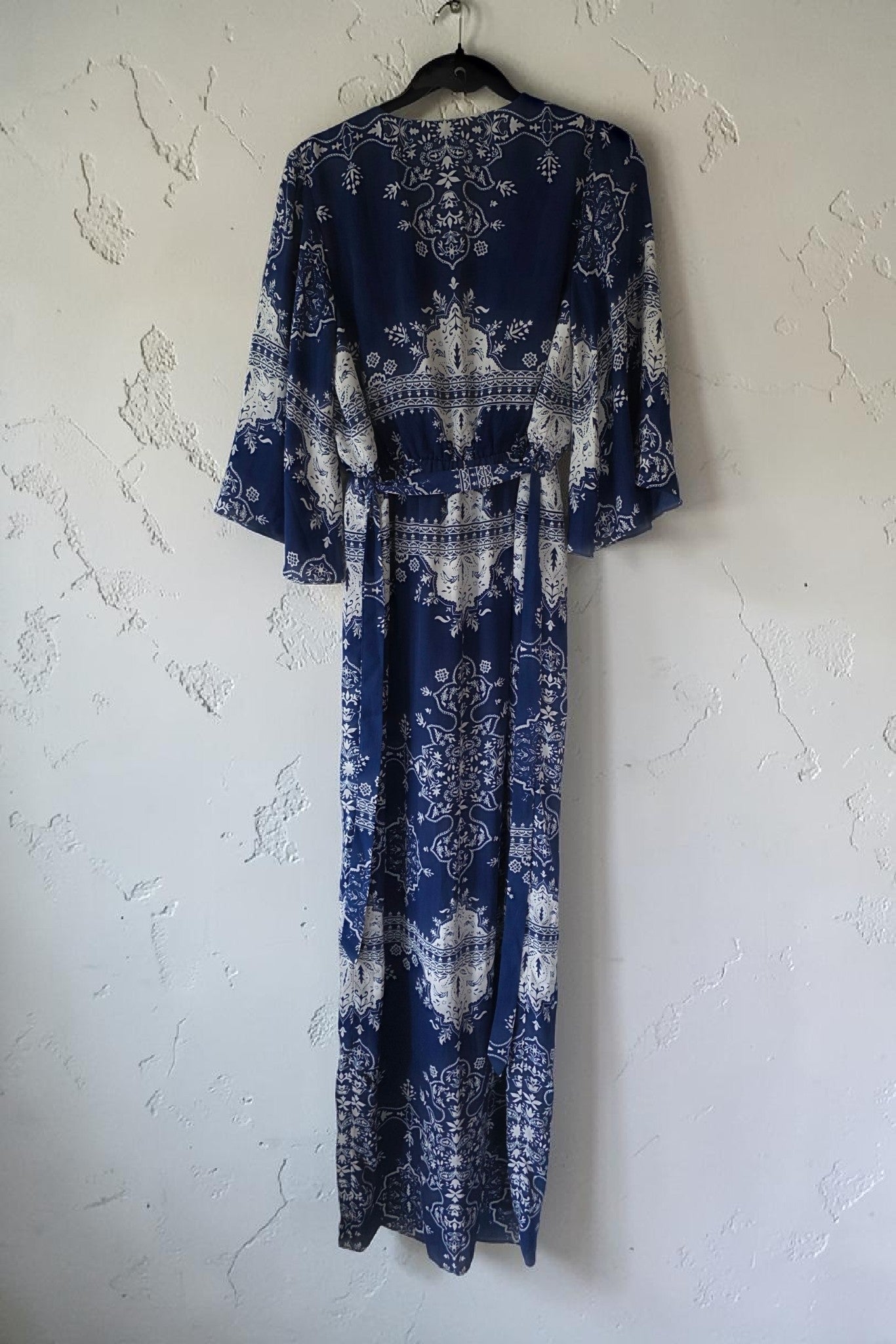 Lovers & Friends resortwear maxi jurk jumpsuit Ashton blauw wit M 38  tweedehands dames designer
