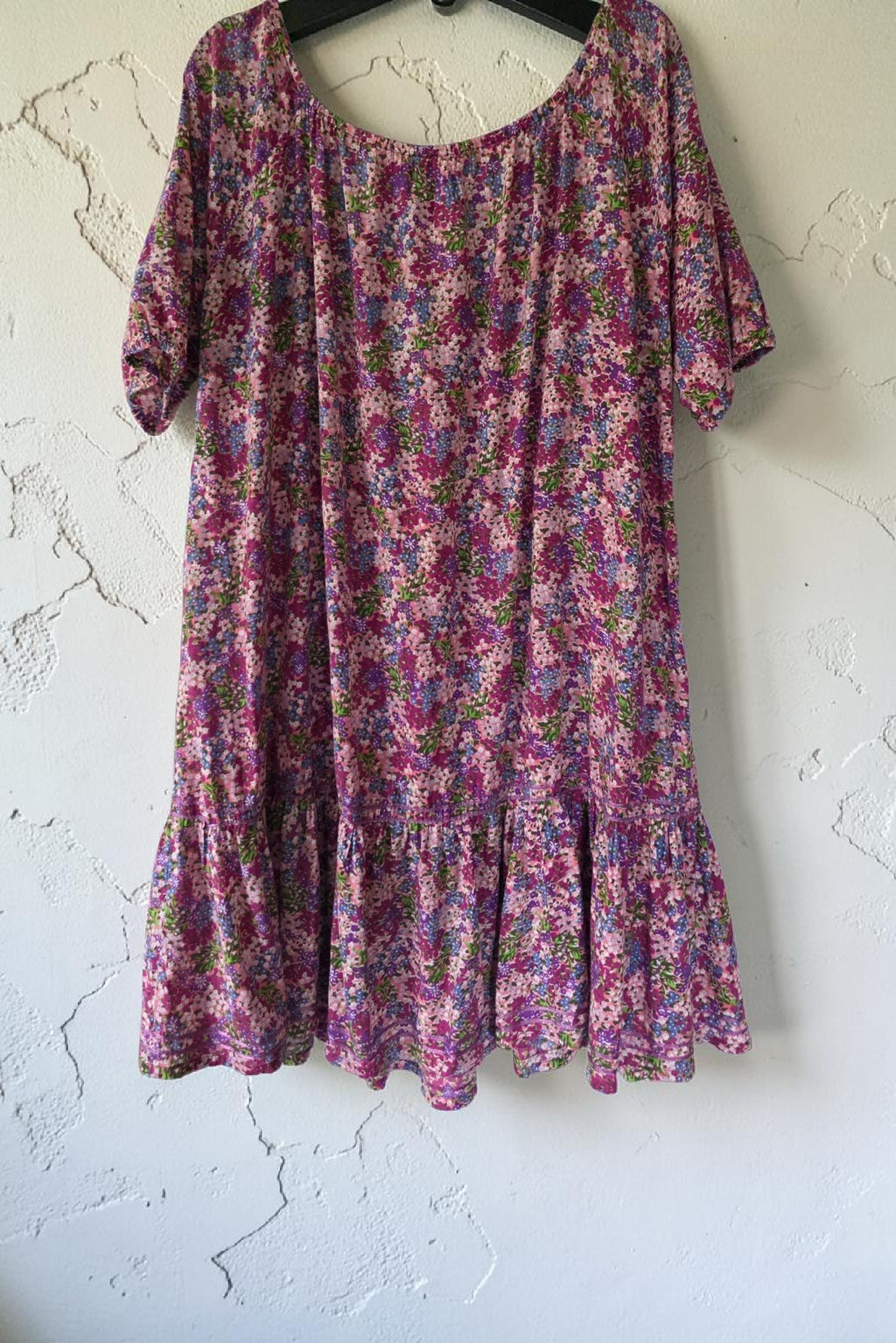 Antik Batik korte baloon jurk roze 40 M pre-loved