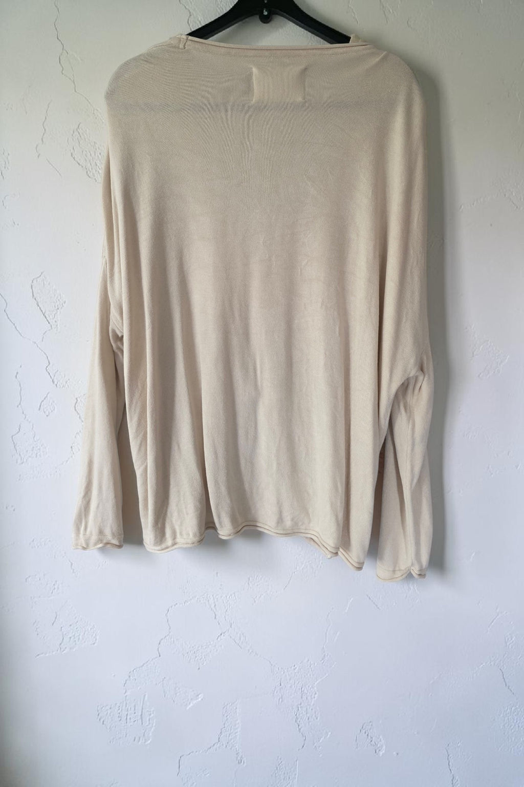 Black Palms oversized v-hals trui beige S/M pre-loved designer